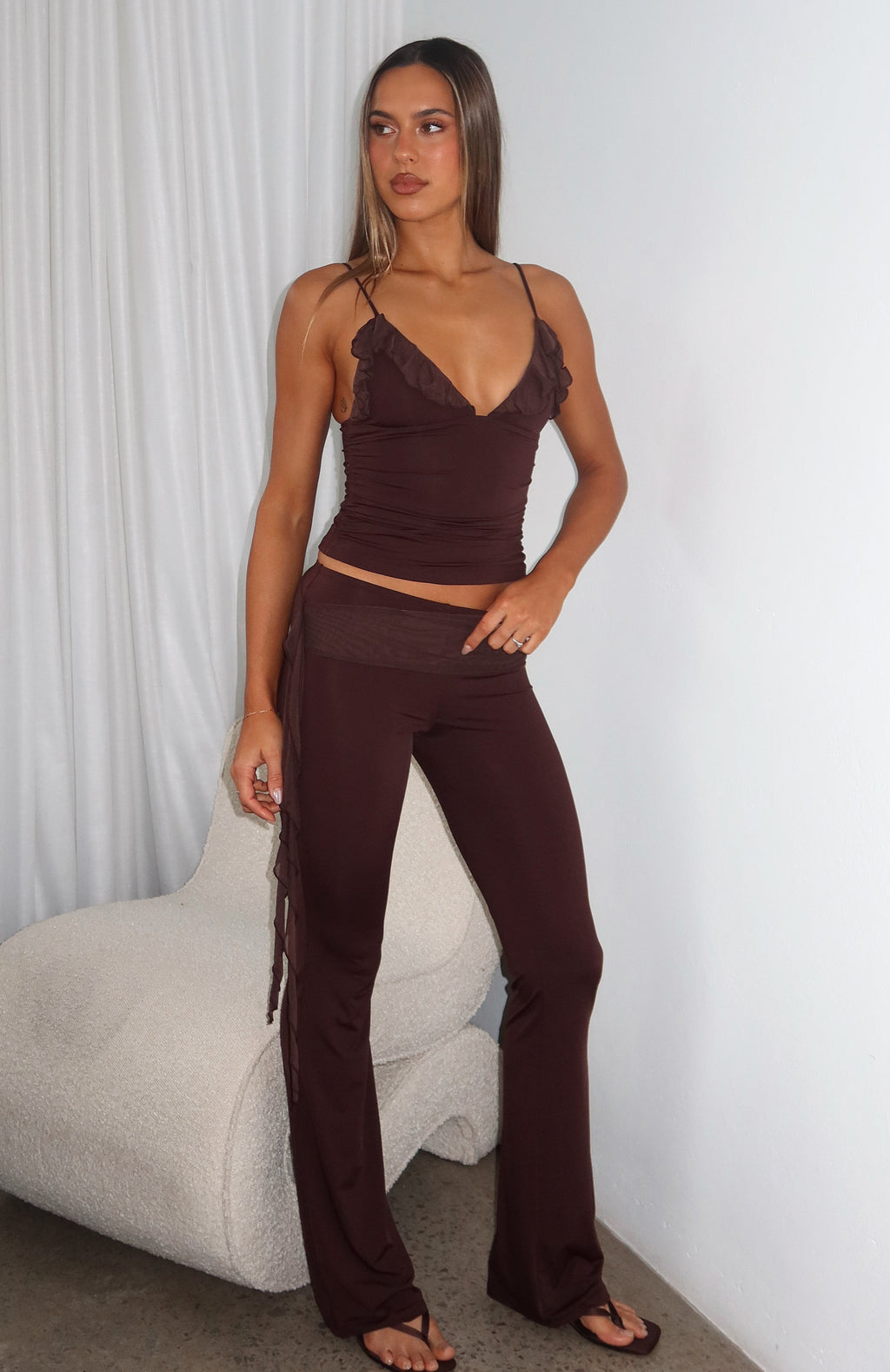 White Fox Midnight Tango Pants Chocolate