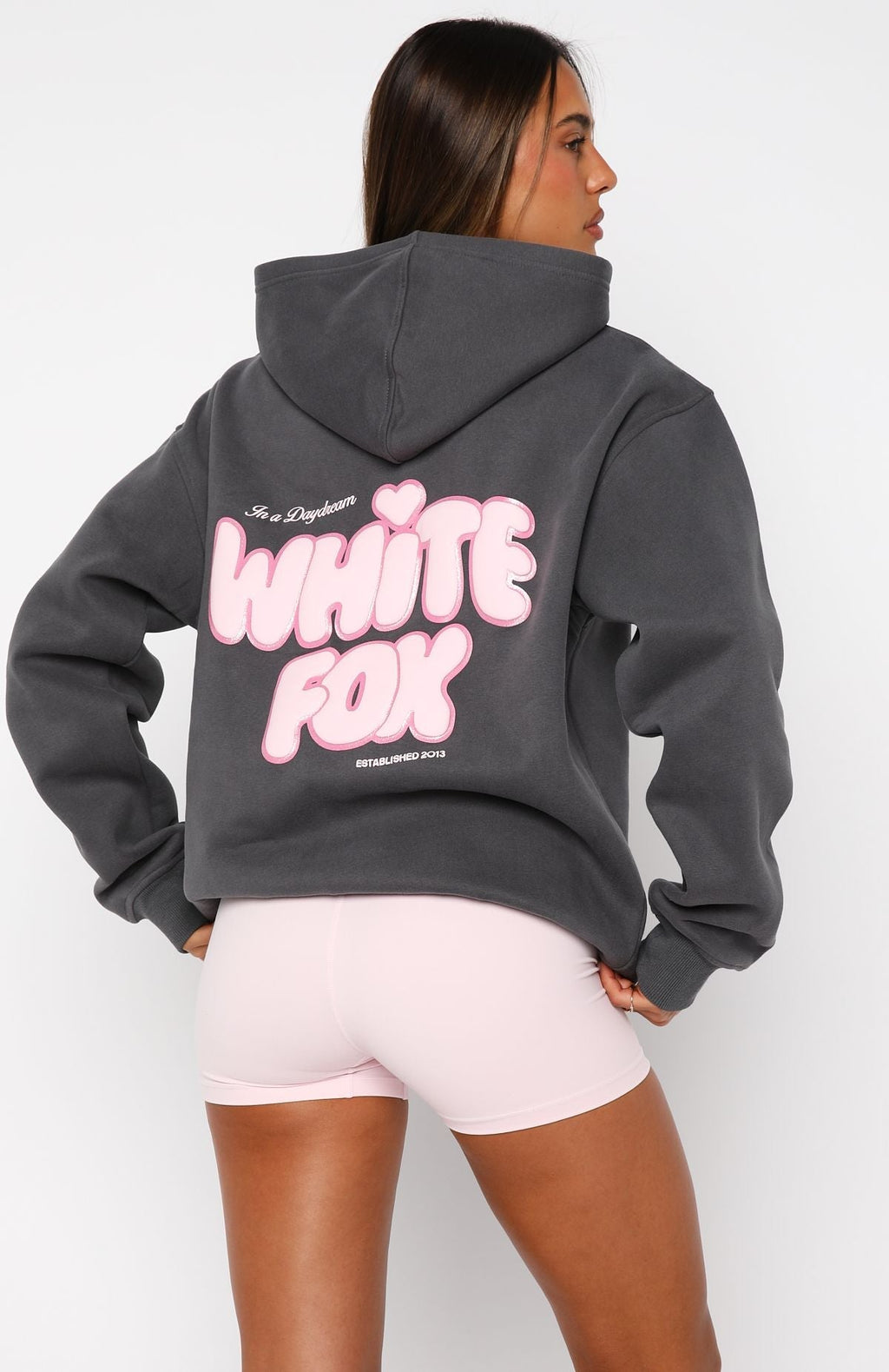 White Fox Daydreamers Angelina Oversized Hoodie Volcanic