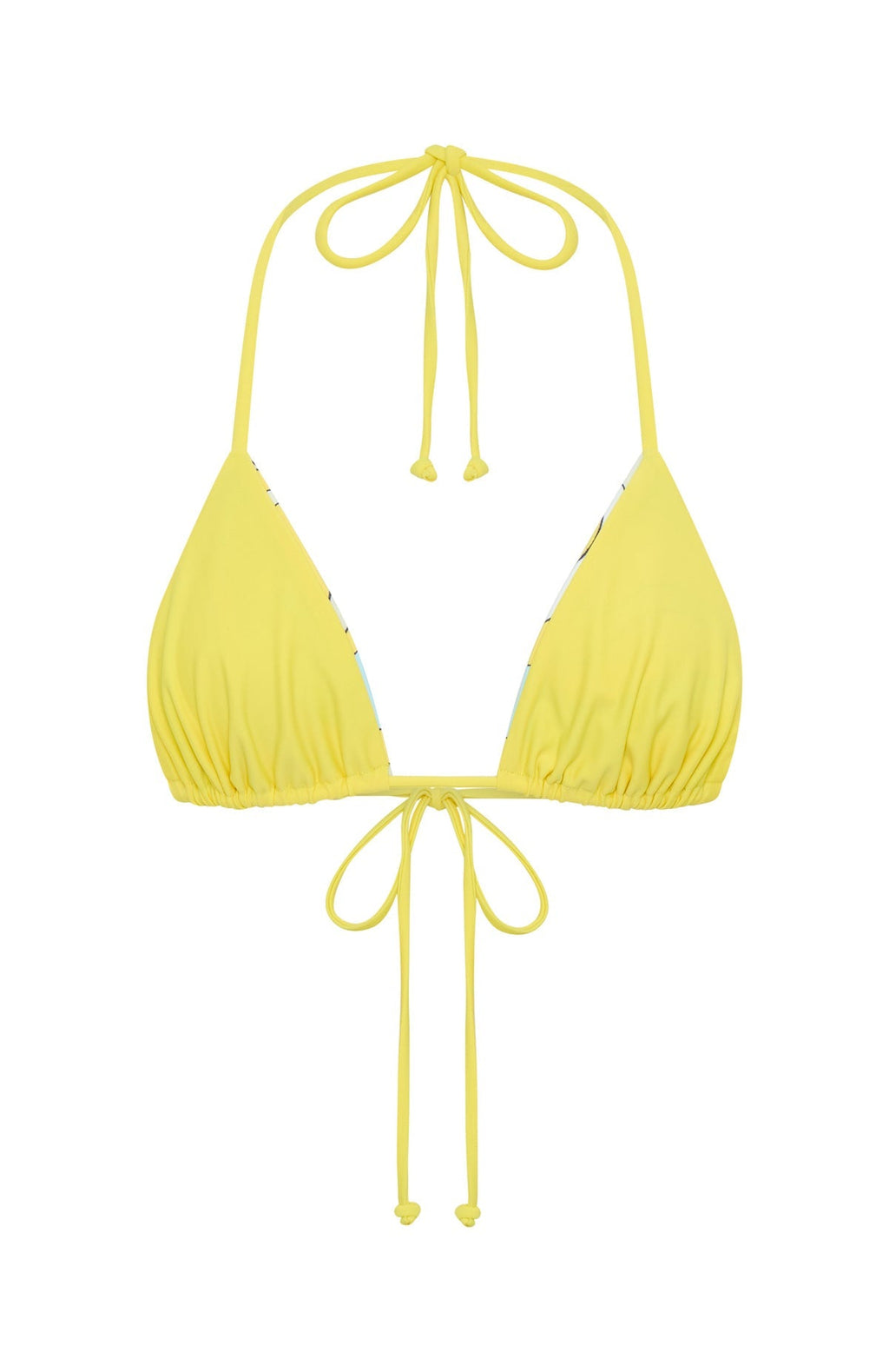 White Fox Coolum Reversible Bikini Top Lemontini Fizz
