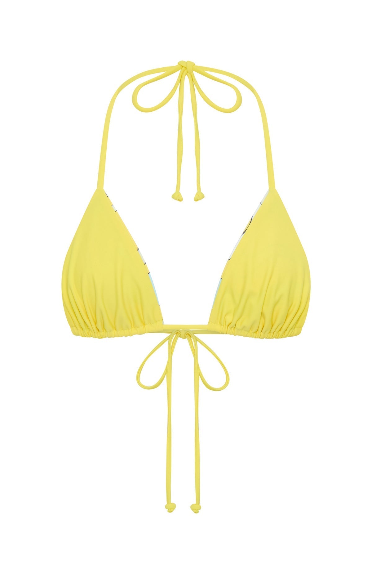 White Fox Coolum Reversible Bikini Top Lemontini Fizz