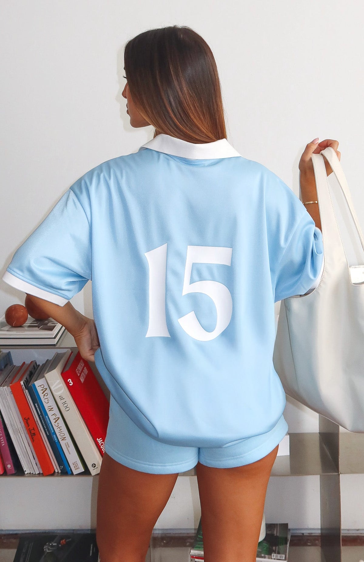 White Fox Release 15 Janie Oversized Jersey Blue