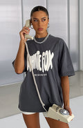 White Fox Archive 6.0 Oversized Tee Ash