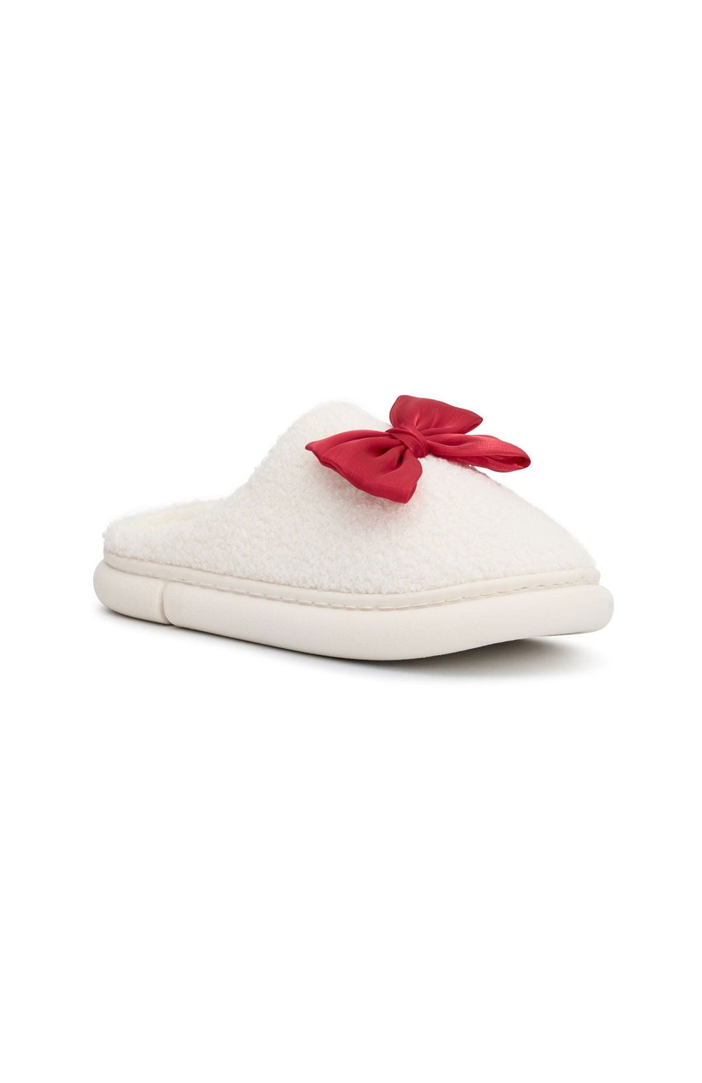 White Fox Sophie Slippers White/Red