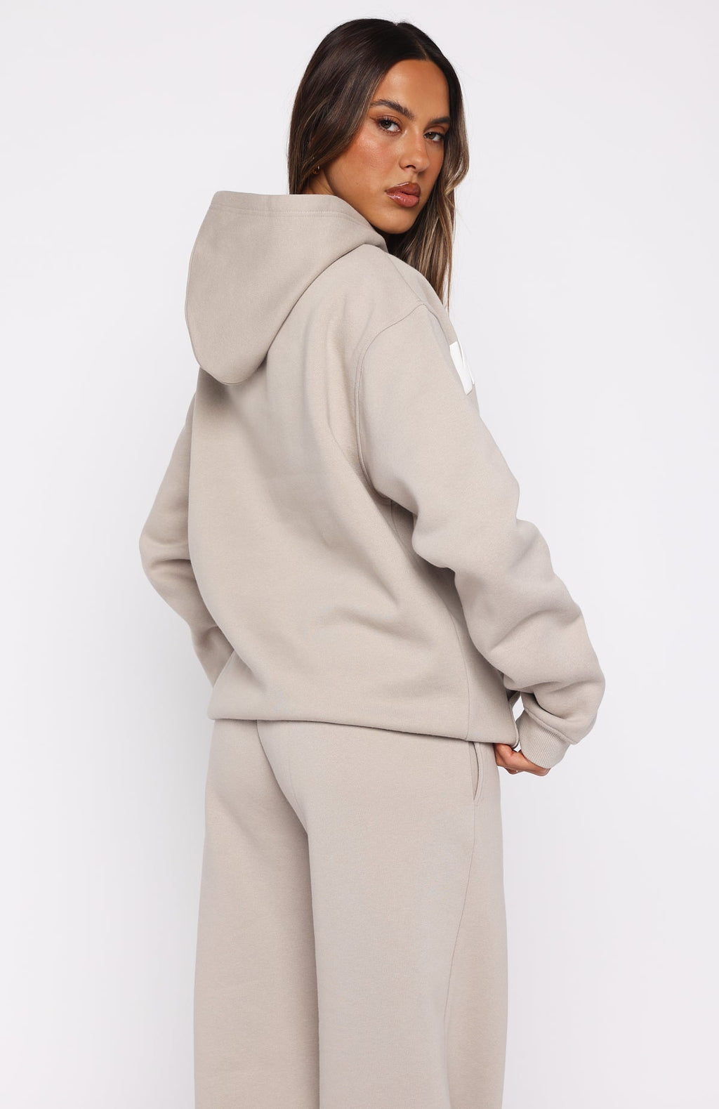 White Fox From The Archives Kenzie Oversized Hoodie Moon