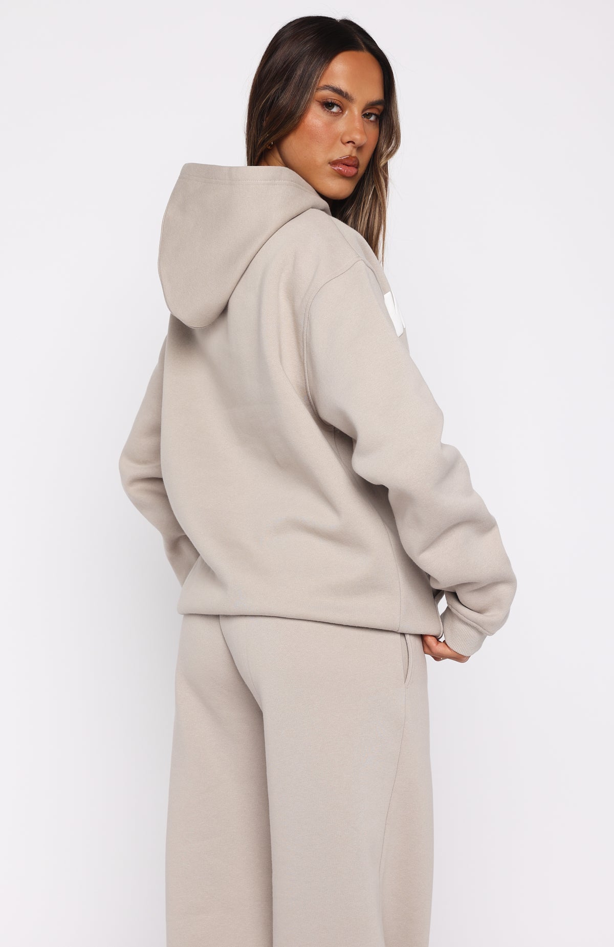 White Fox From The Archives Kenzie Oversized Hoodie Moon