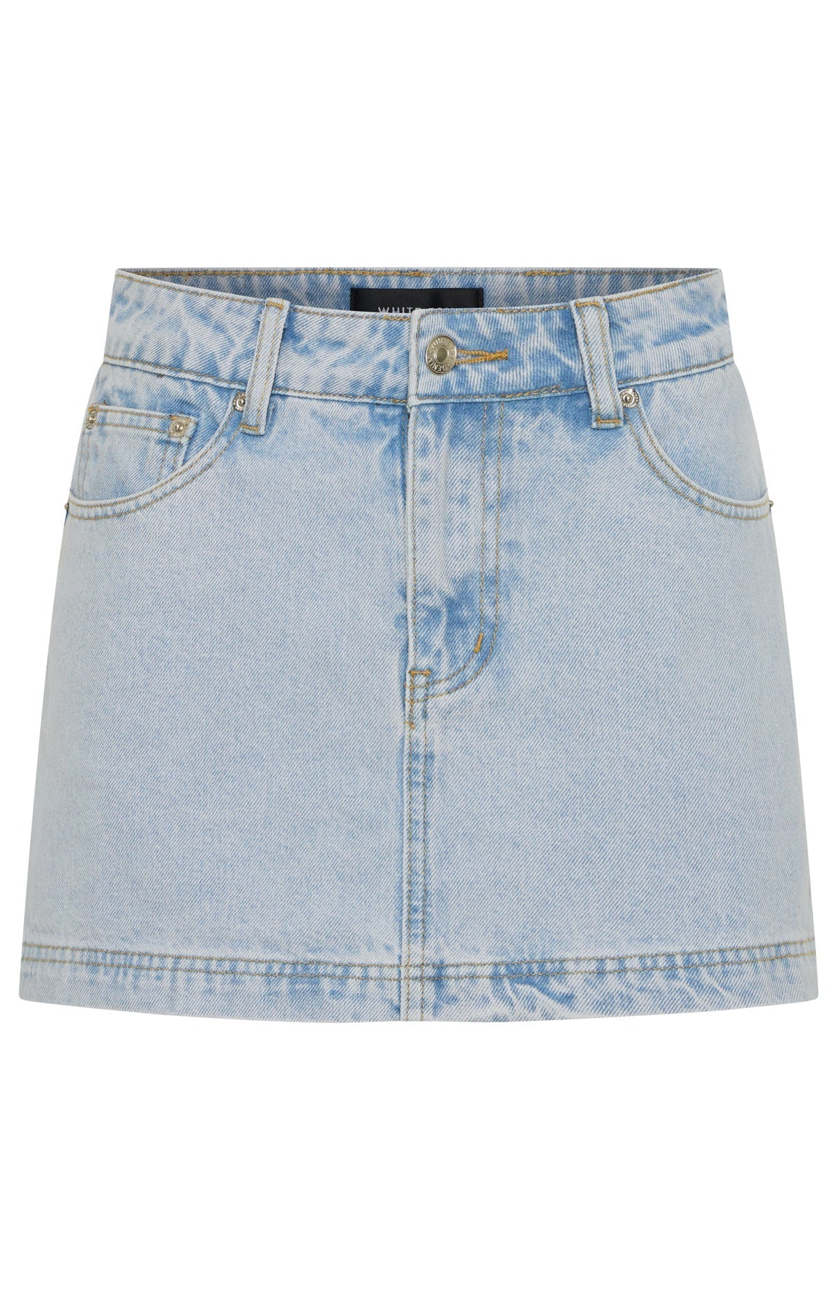 White Fox All Your Problems Denim Skort Glacier Blue Wash