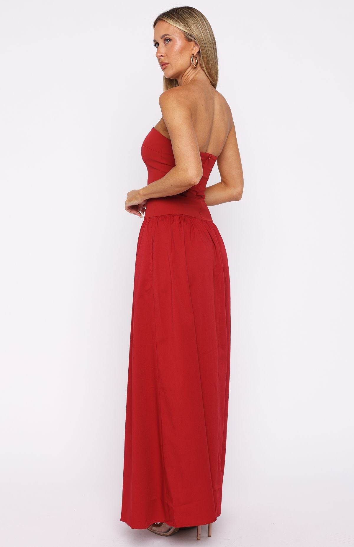 White Fox Take Back Maxi Dress Red