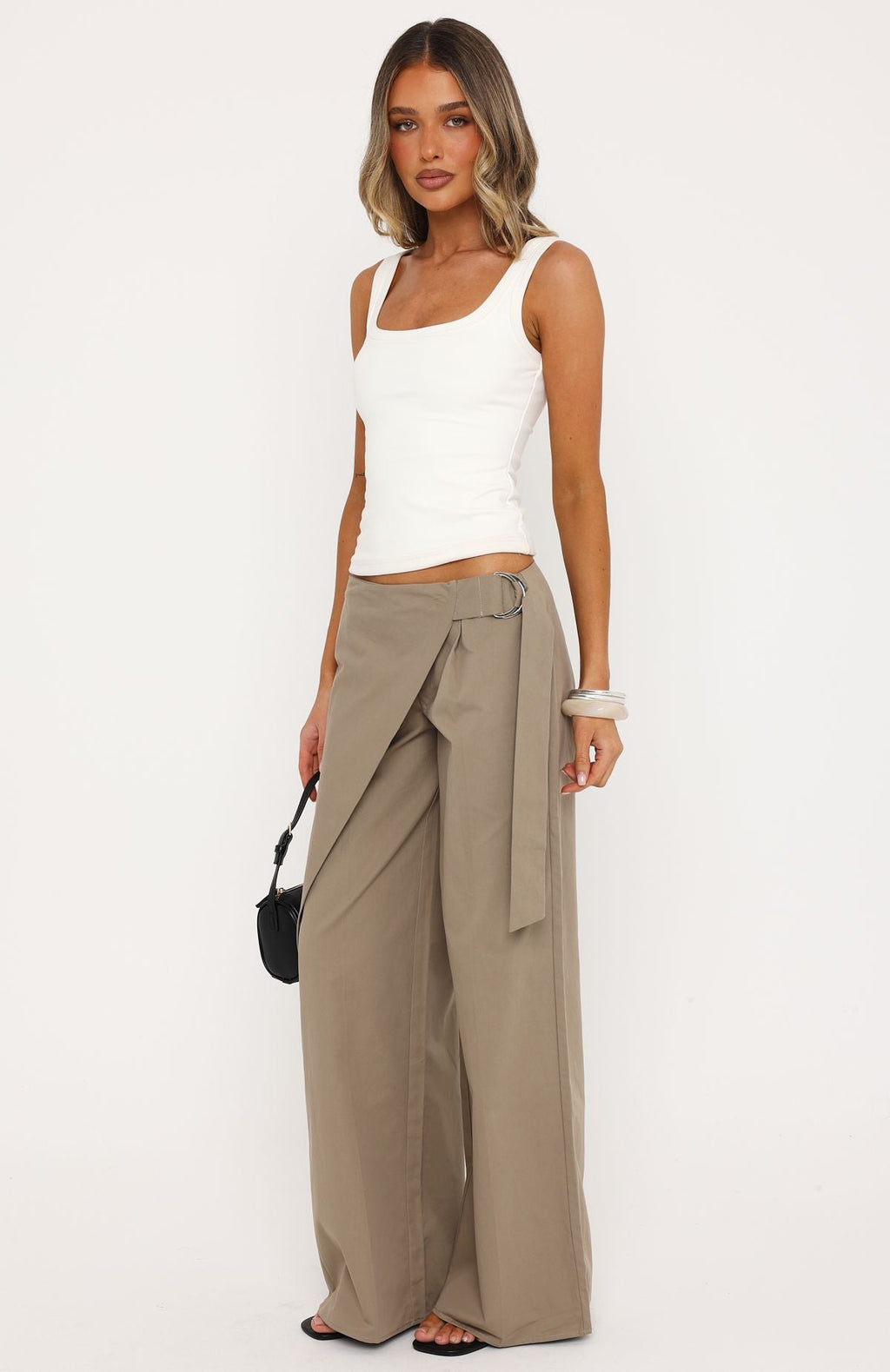 White Fox Suit Yourself Pants Taupe