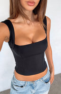 White Fox Forever Life Bustier Black