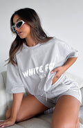 White Fox Offstage Oversized Tee Moon