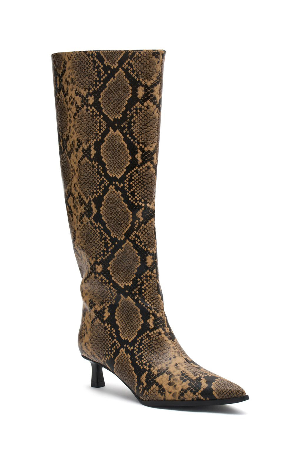 White Fox Juliette Knee High Boots Snake
