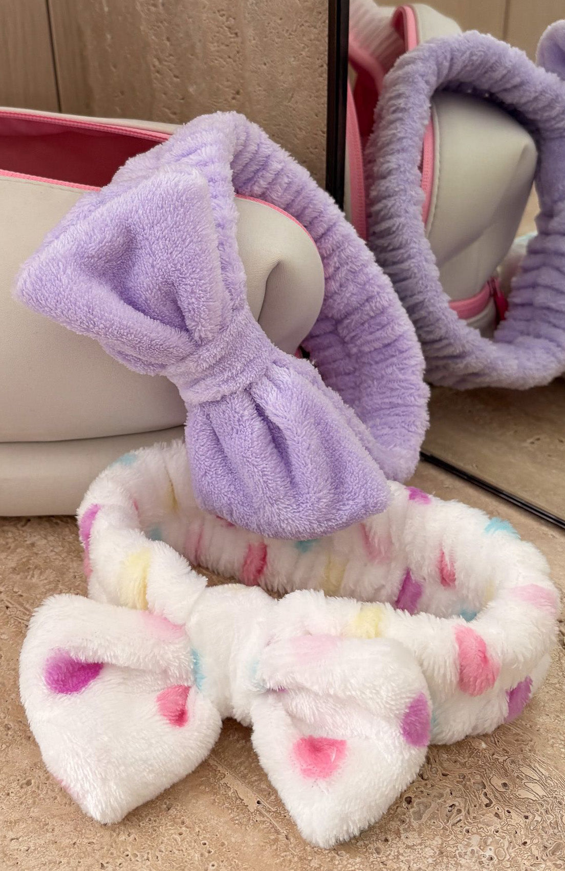 White Fox Kesia Beauty Headband 2 Pack Purple/White