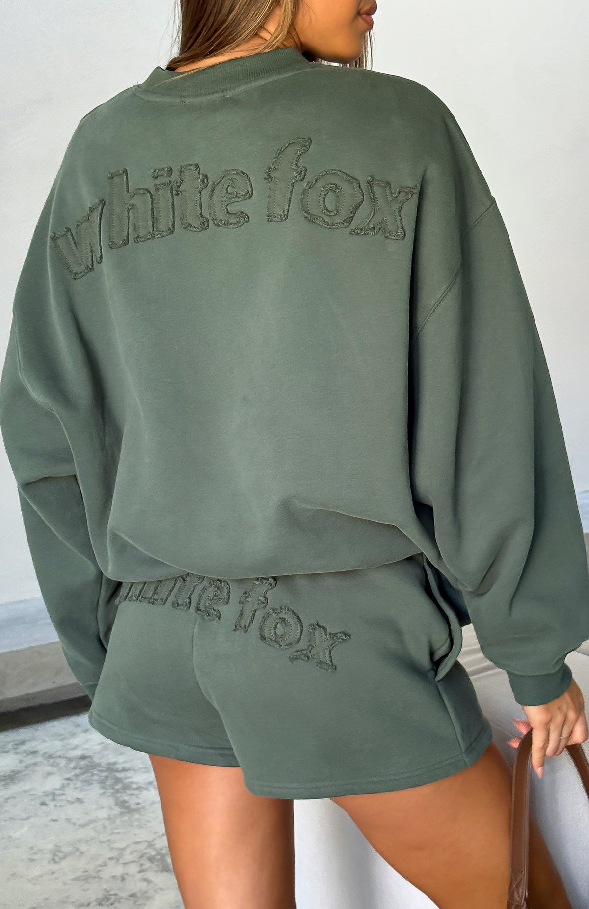 White Fox From The Archives Lexi Oversized Sweater Khaki