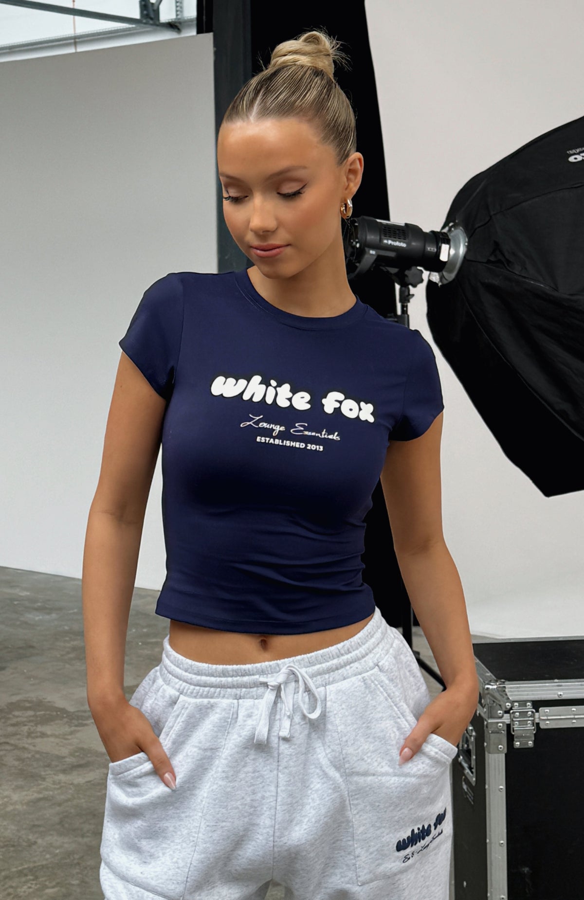 White Fox Era 8 Baby Tee Nautical
