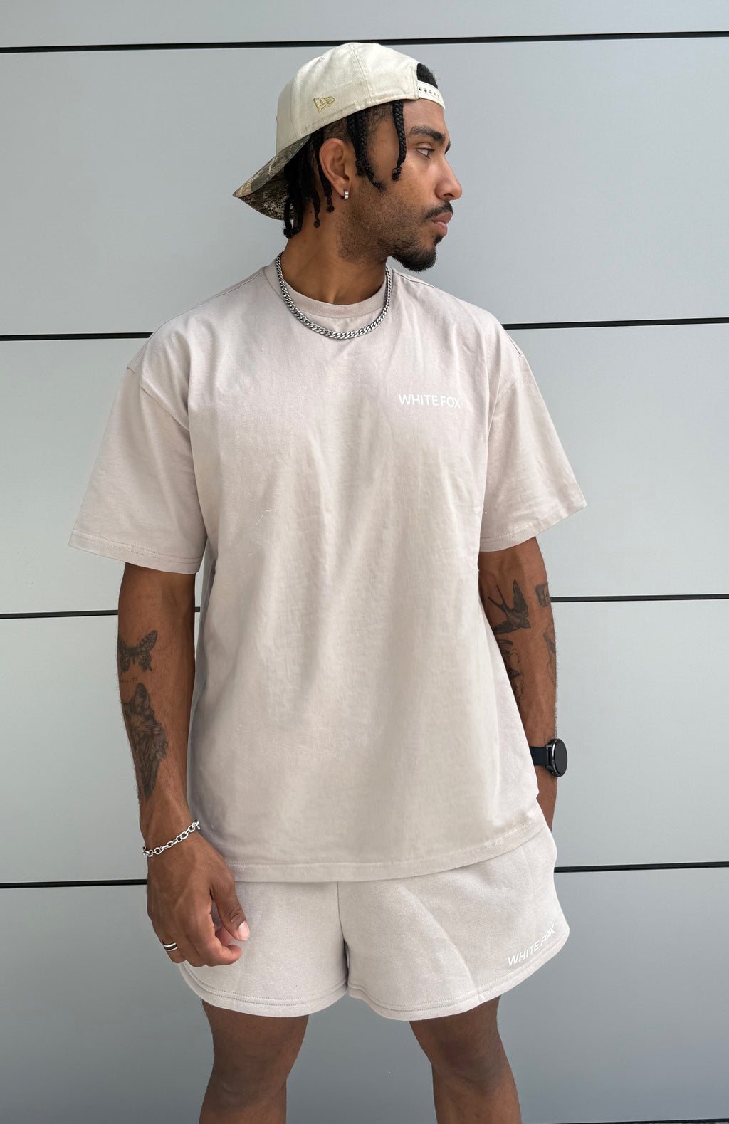 White Fox Core Classic Oversized Tee Moon