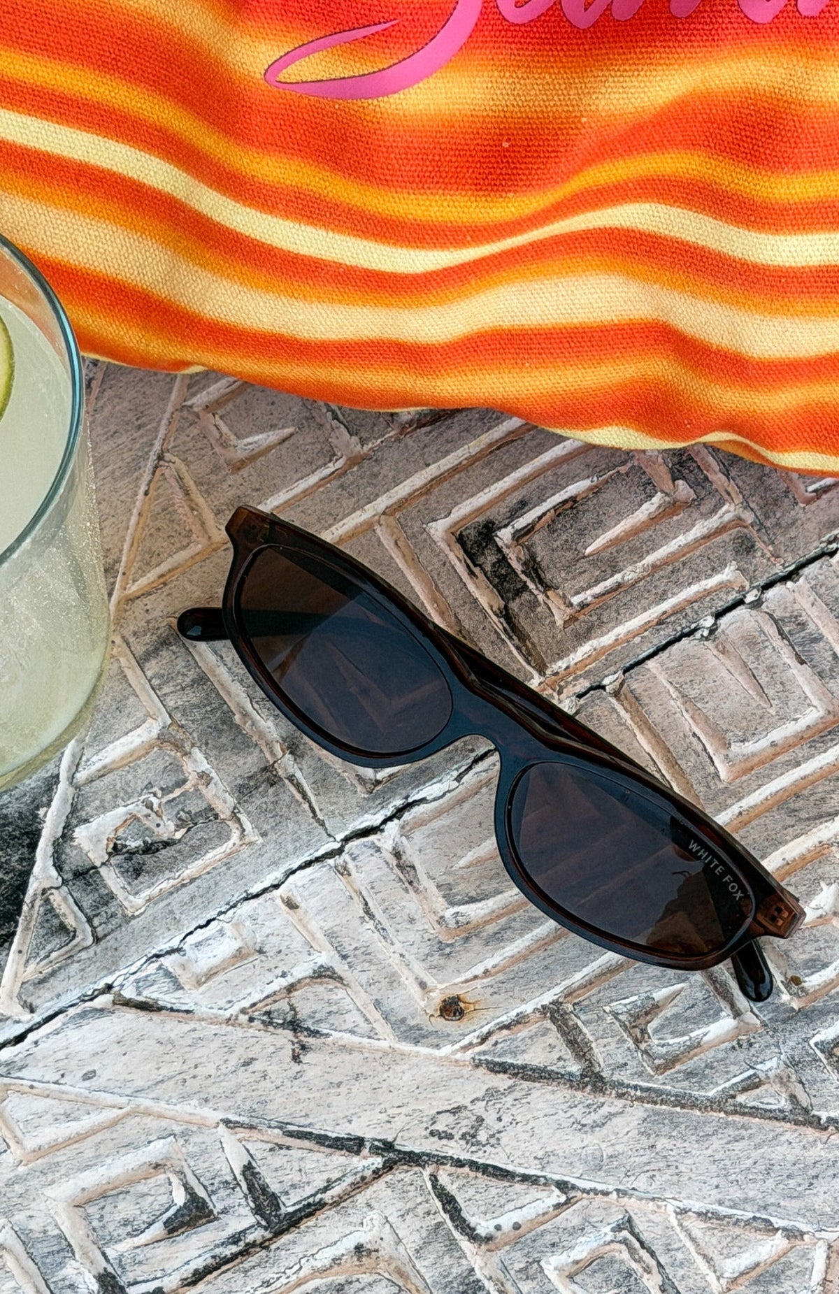 White Fox Agnia Sunglasses Chocolate