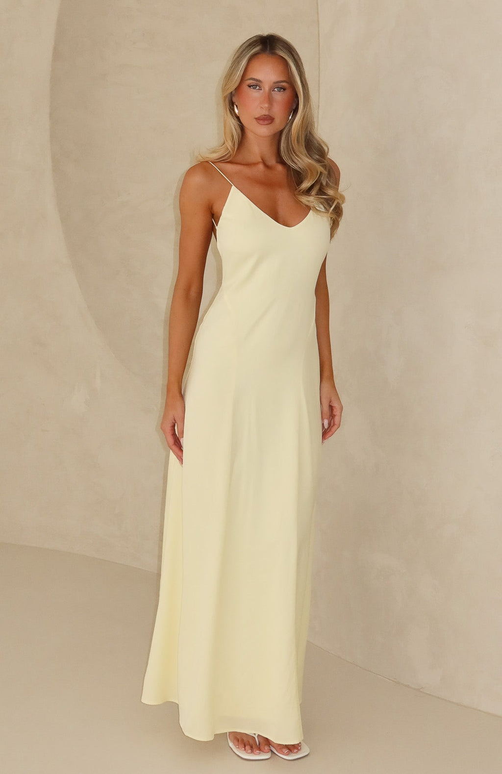 White Fox So Lovely Maxi Dress Lemon