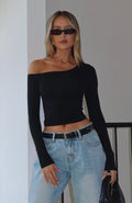 White Fox Predicting The Future Long Sleeve Top Black