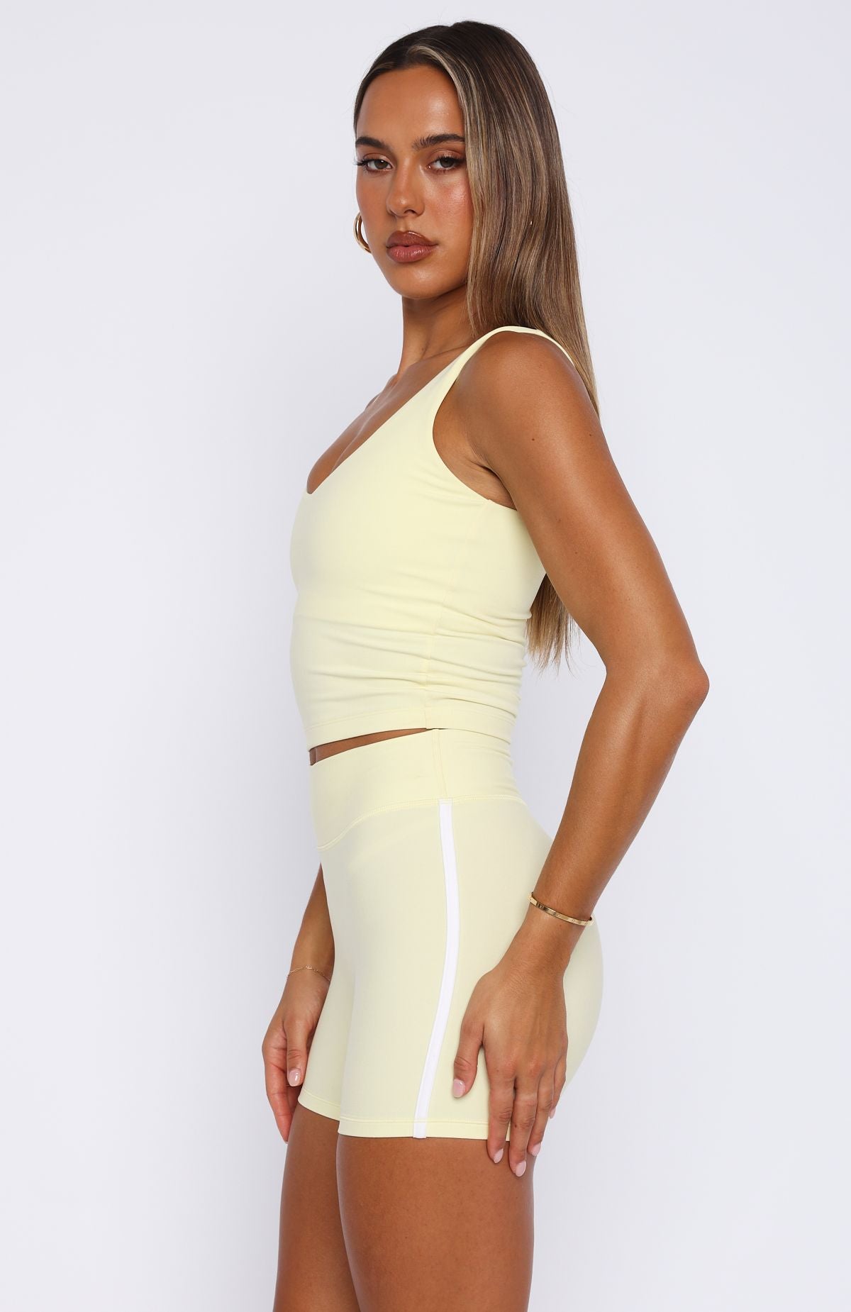 White Fox Balance Sports Active Tank Lemon