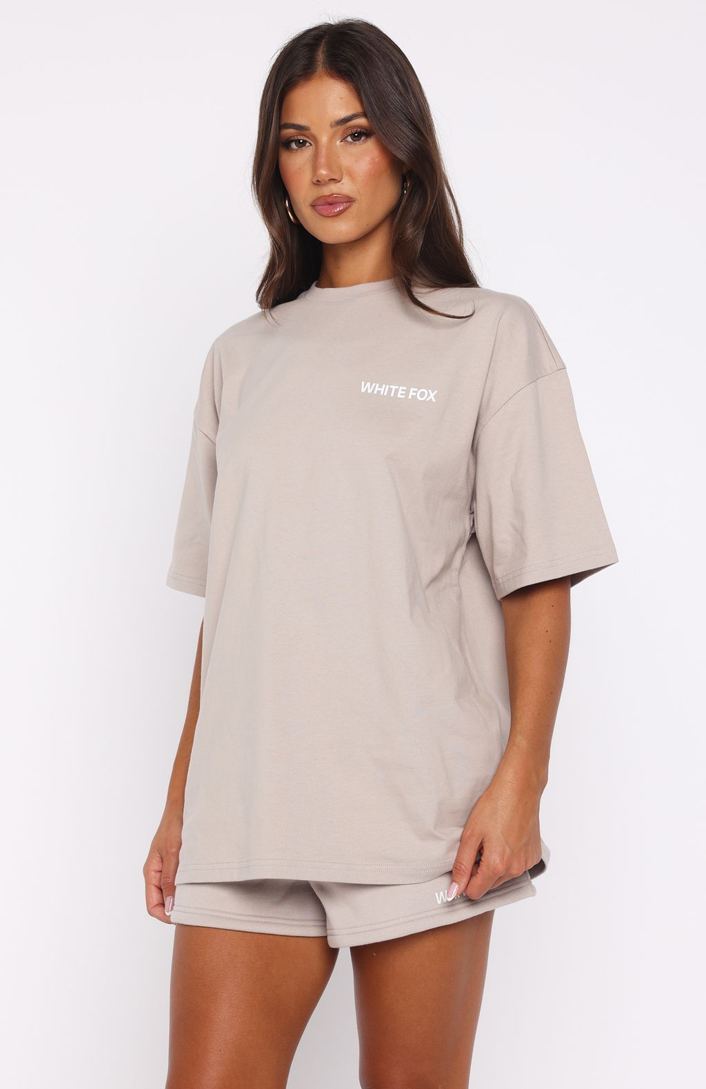 White Fox Core Classic Oversized Tee Moon