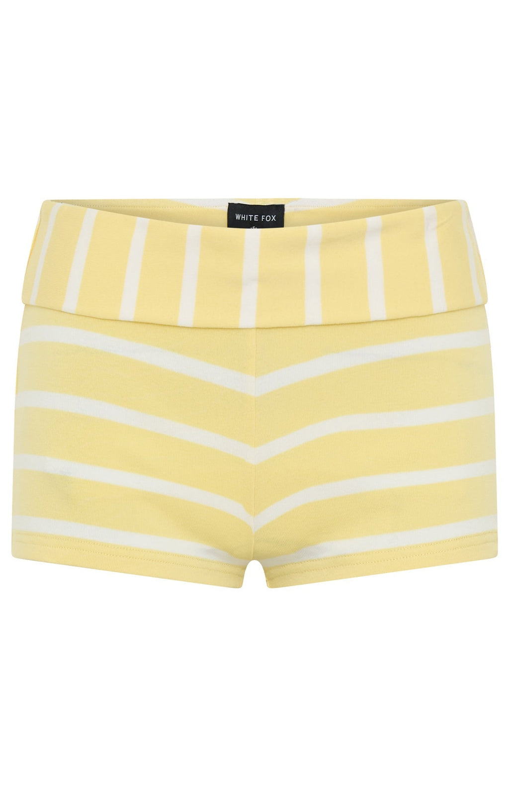 White Fox You Said Forever Booty Shorts Lemon Stripe