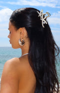 White Fox Ingrid Hair Clip Gold