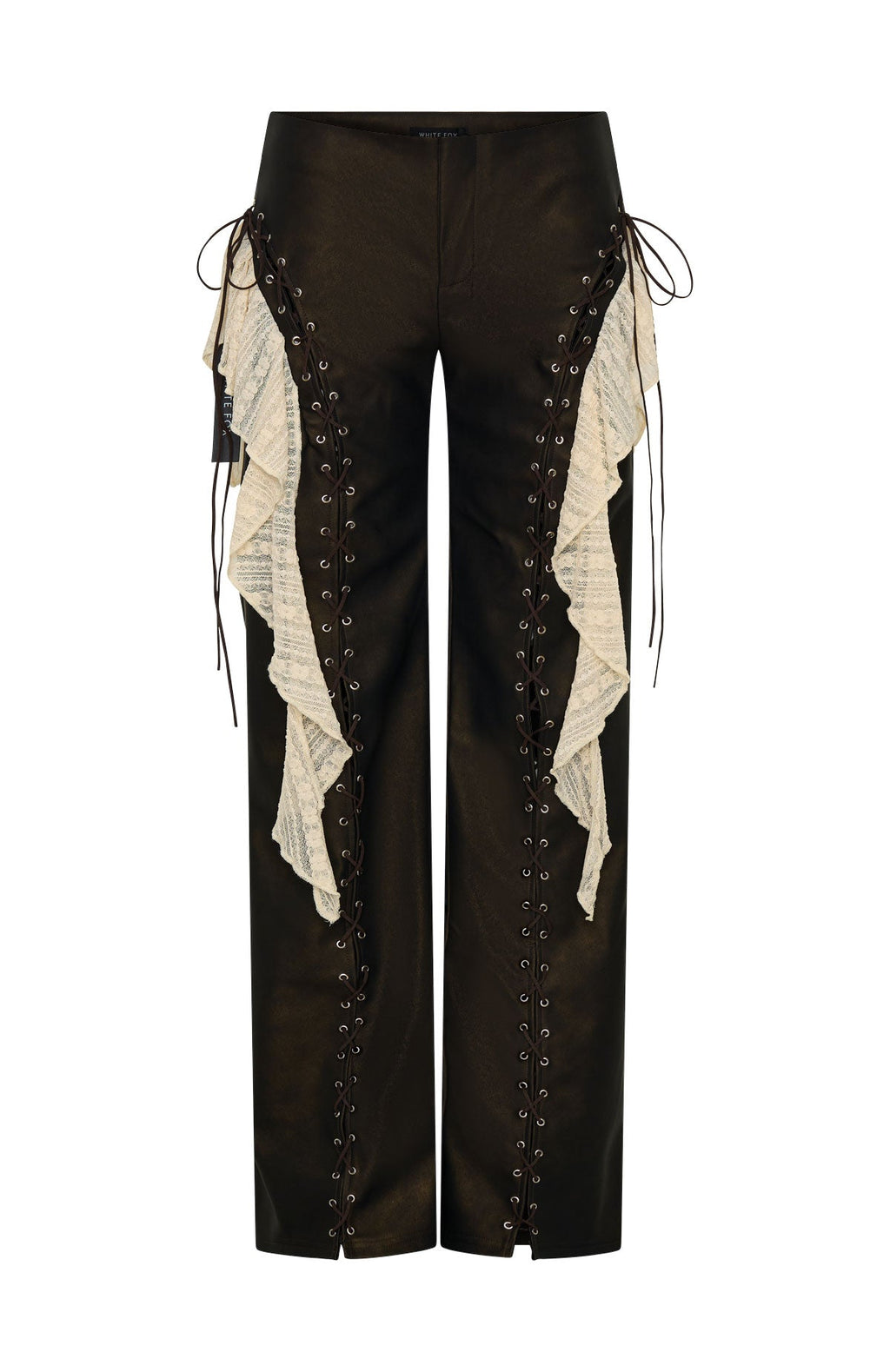 White Fox Pure Energy PU Pants Chocolate