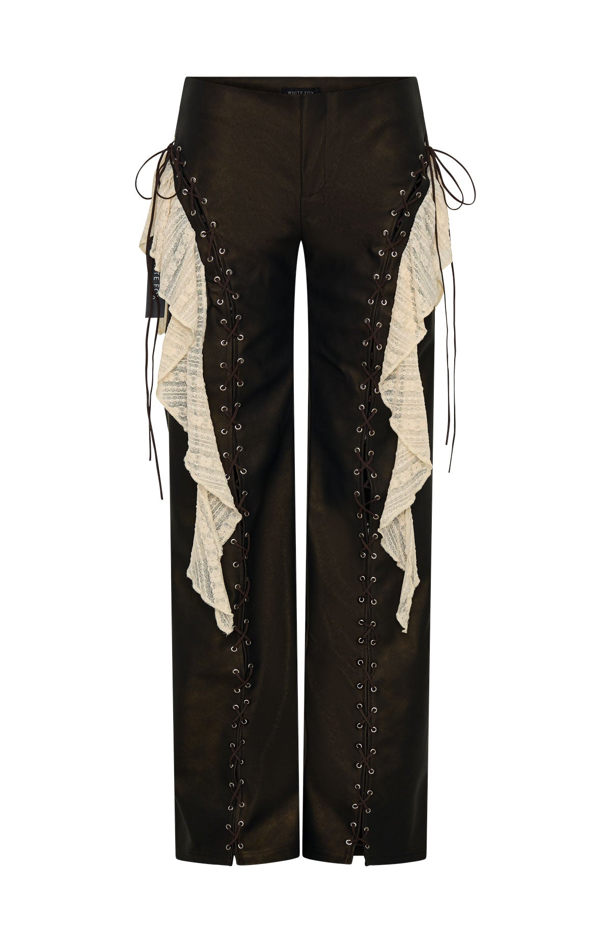 White Fox Pure Energy PU Pants Chocolate
