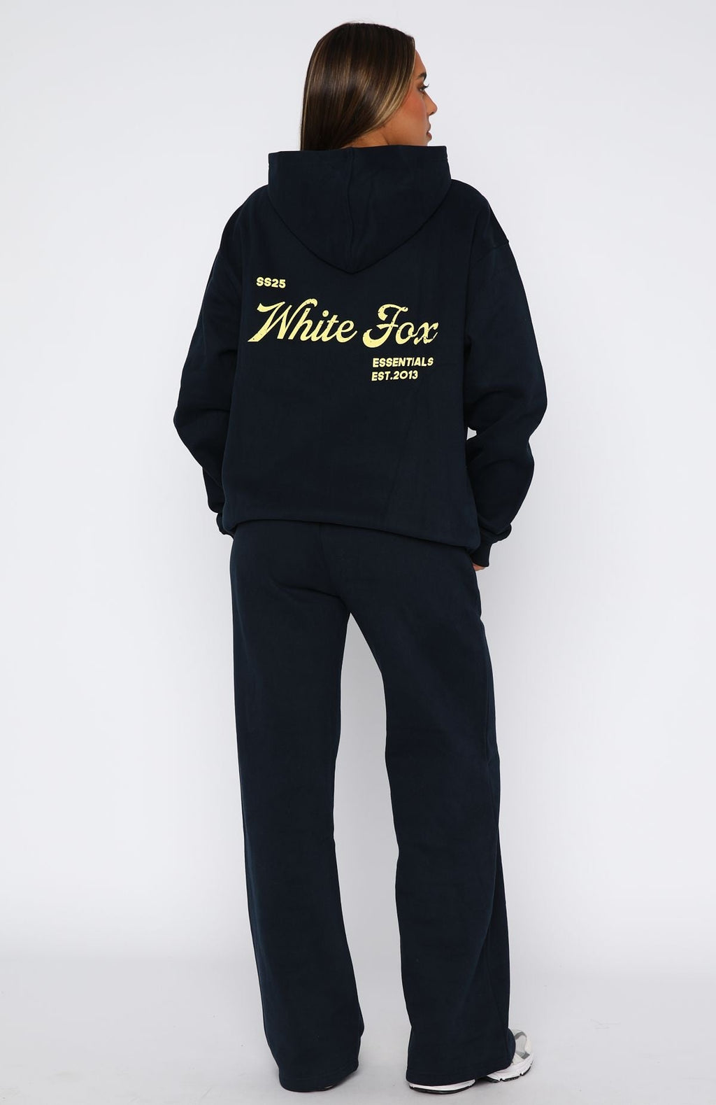 White Fox The Good Life Wide Leg Sweatpants Navy