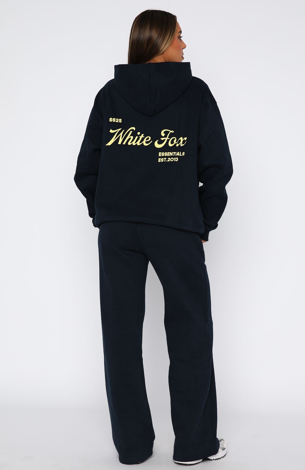 White Fox The Good Life Wide Leg Sweatpants Navy