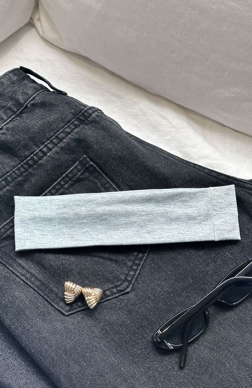 White Fox Tash Headband Grey Marle