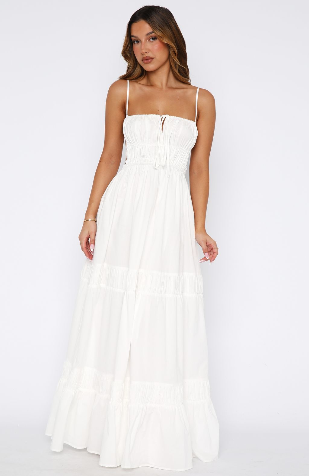 White Fox Rumour Has It Maxi Dress White