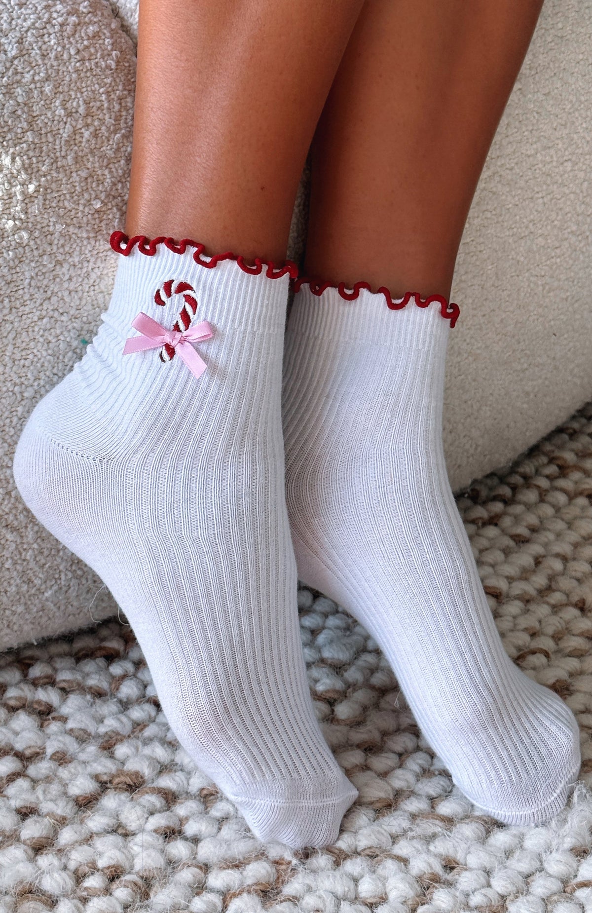 White Fox Festive Socks 2 Pack White