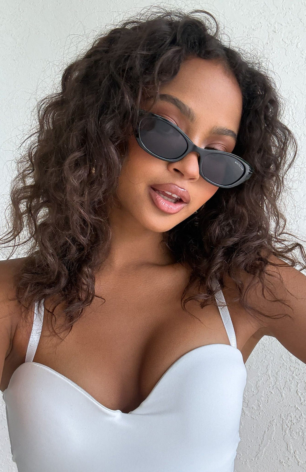 White Fox Nath Sunglasses Black