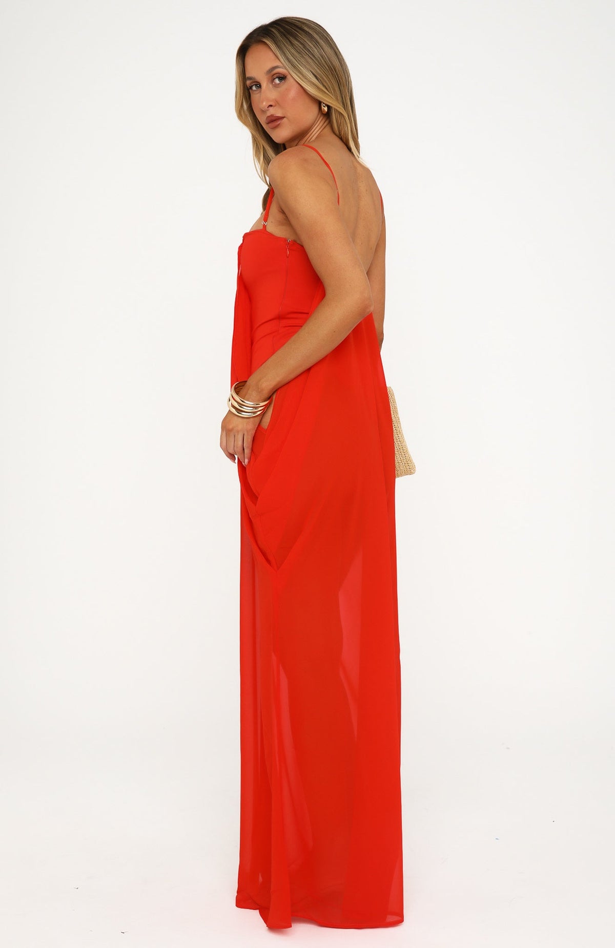 White Fox Sol Rio Maxi Dress Flame