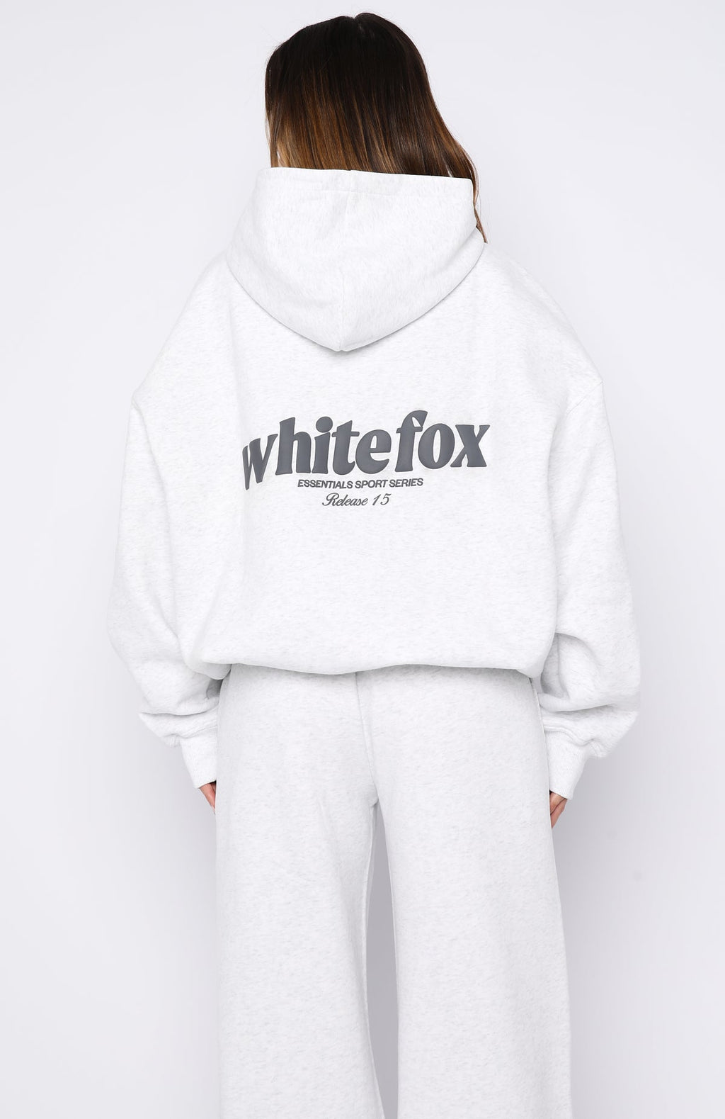 White Fox Release 15 Kiana Oversized Hoodie Grey Marle