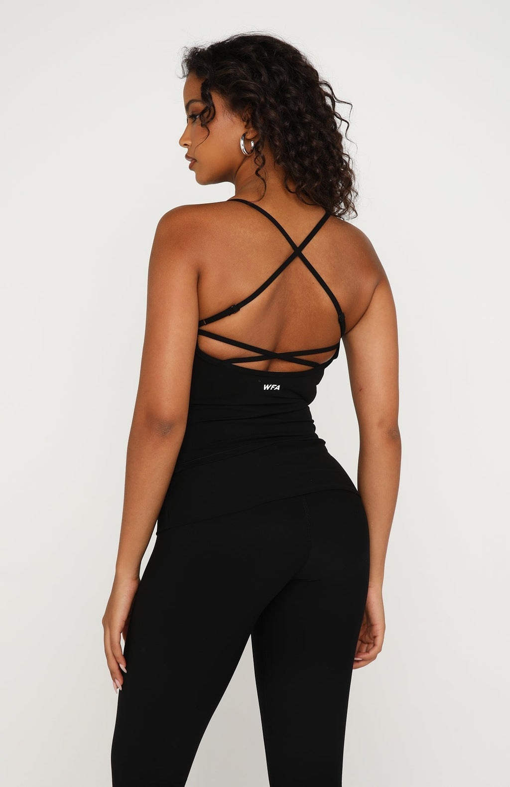 White Fox Snap Active Tank Black