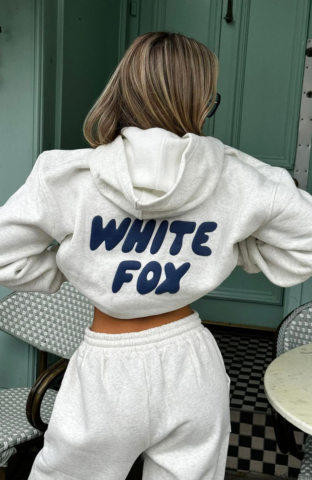 White Fox Offstage Hoodie Mineral Grey