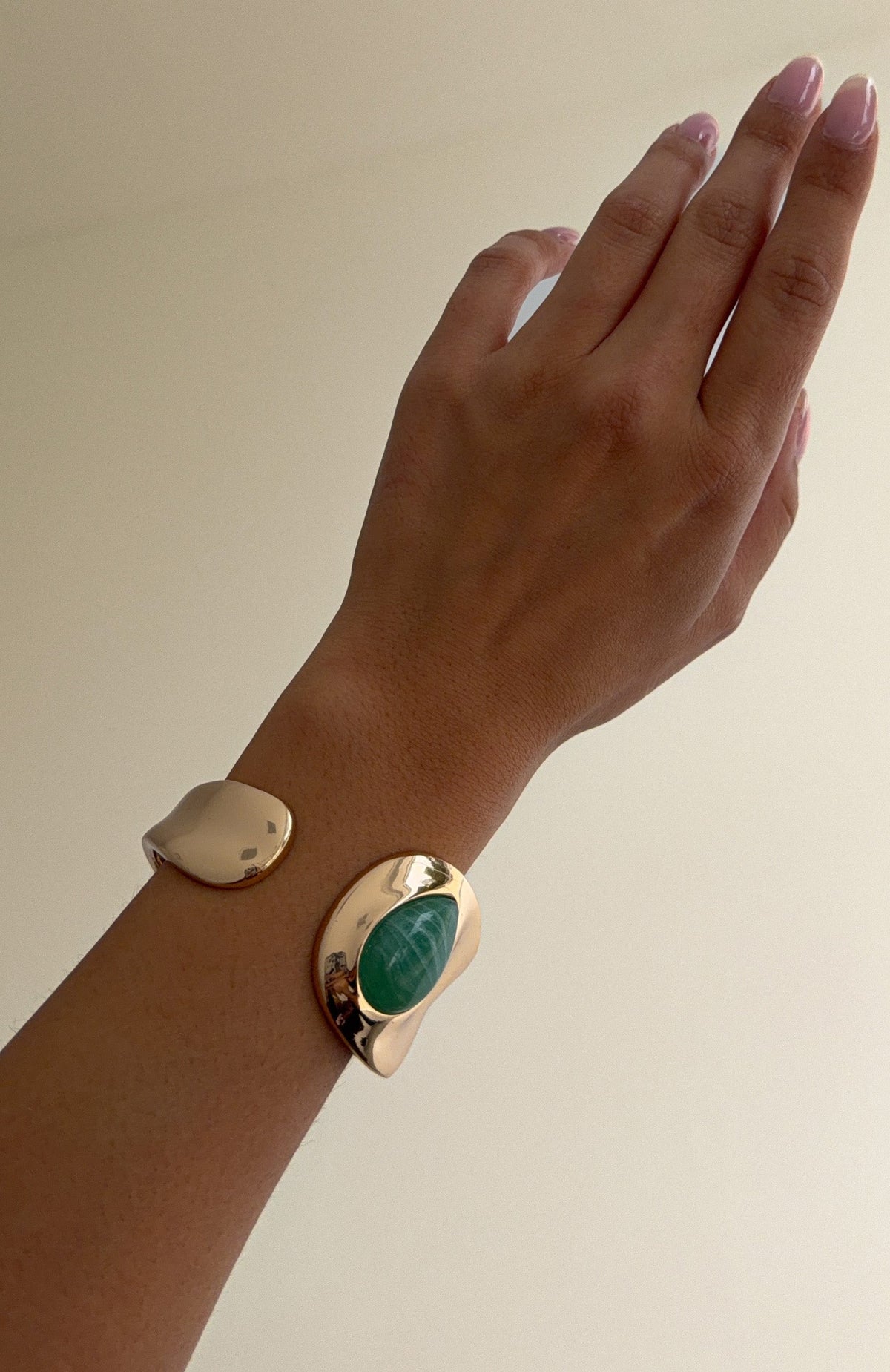 White Fox Jake Cuff Bracelet Gold