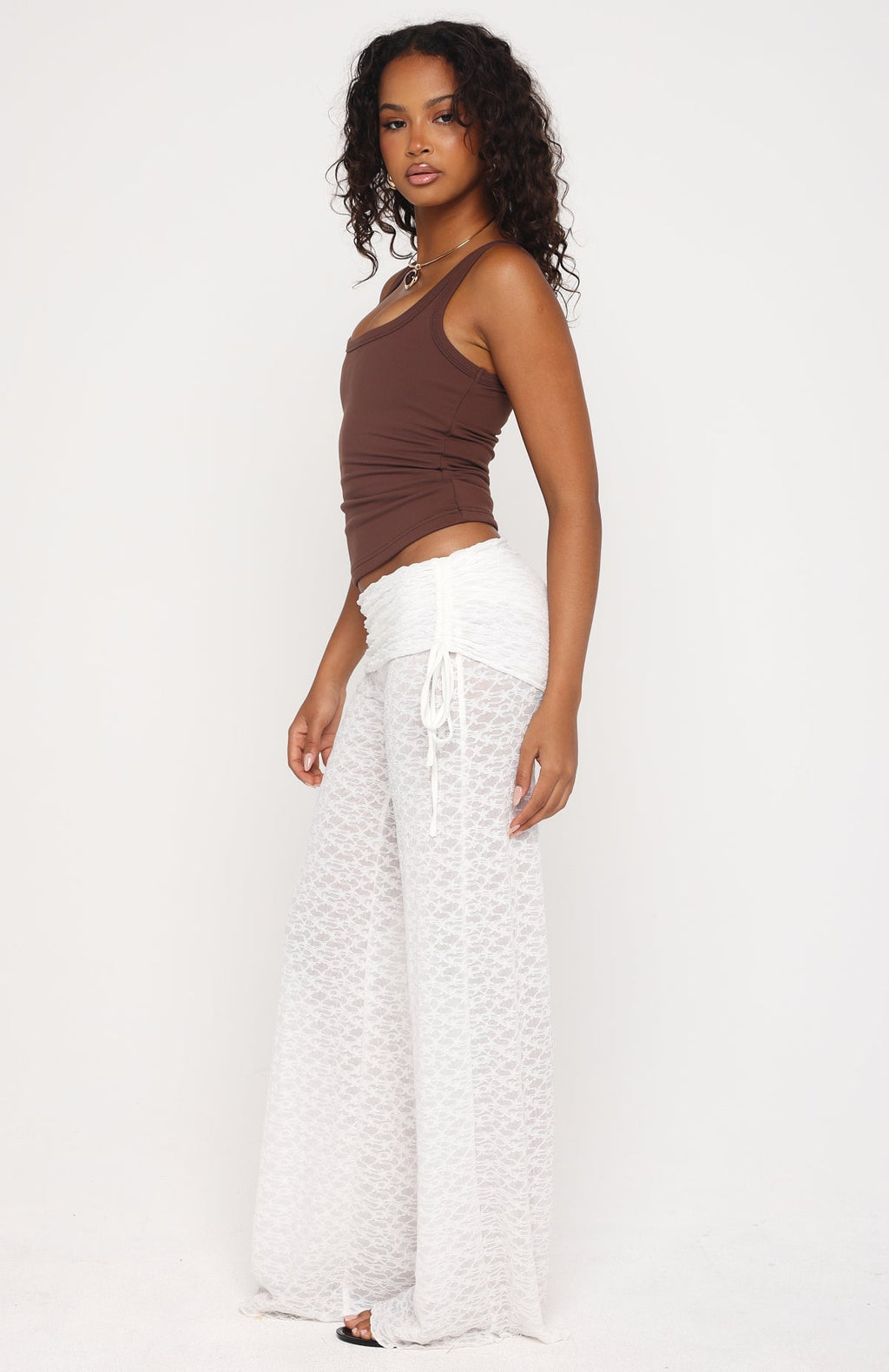 White Fox Make Me Live Pants White