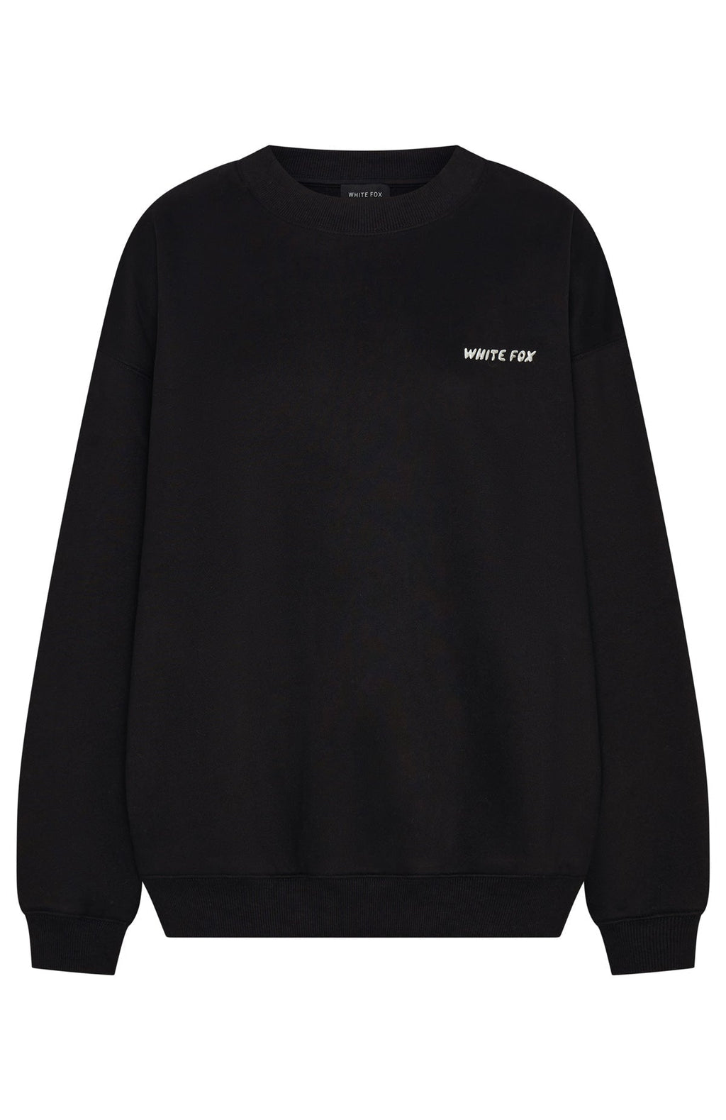 White Fox Test Drive Oversized Sweater Black