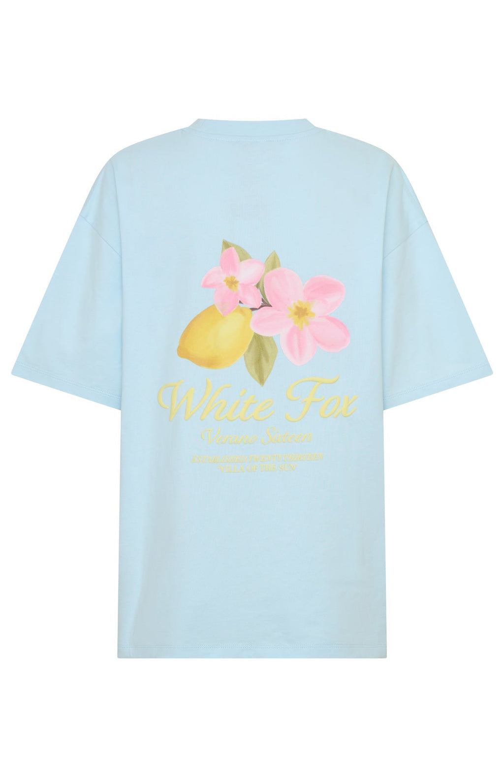 White Fox Verano Sixteen Azurra Oversized Tee Blue