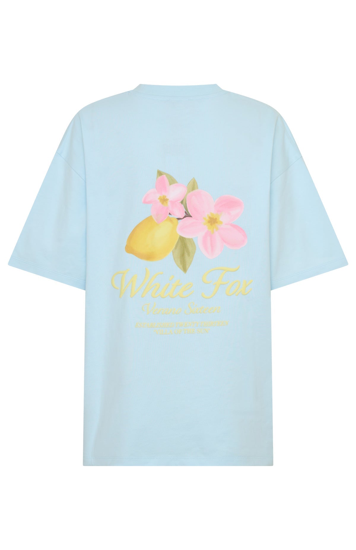 White Fox Verano Sixteen Azurra Oversized Tee Blue