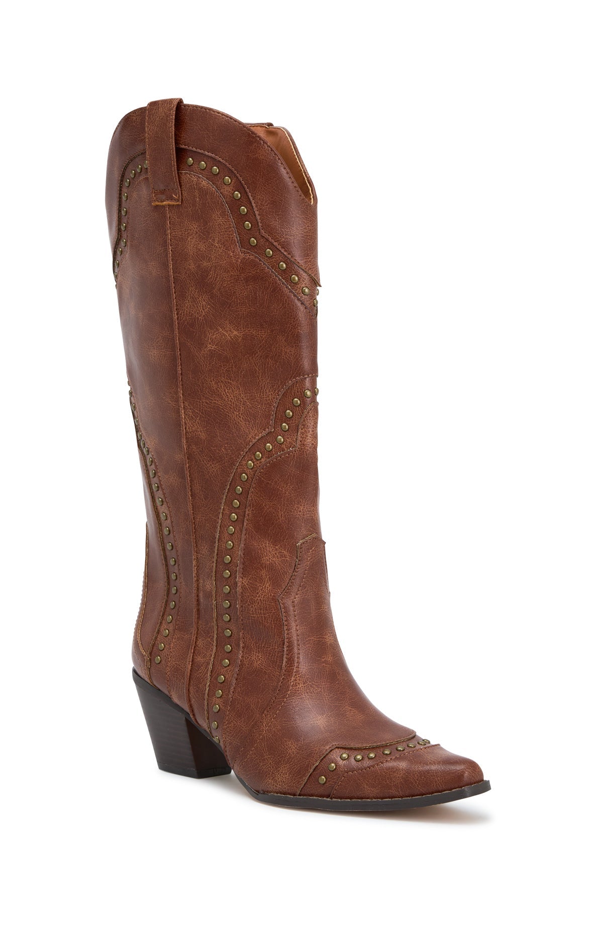 White Fox Sadie Cowboy Boots Vintage Chocolate