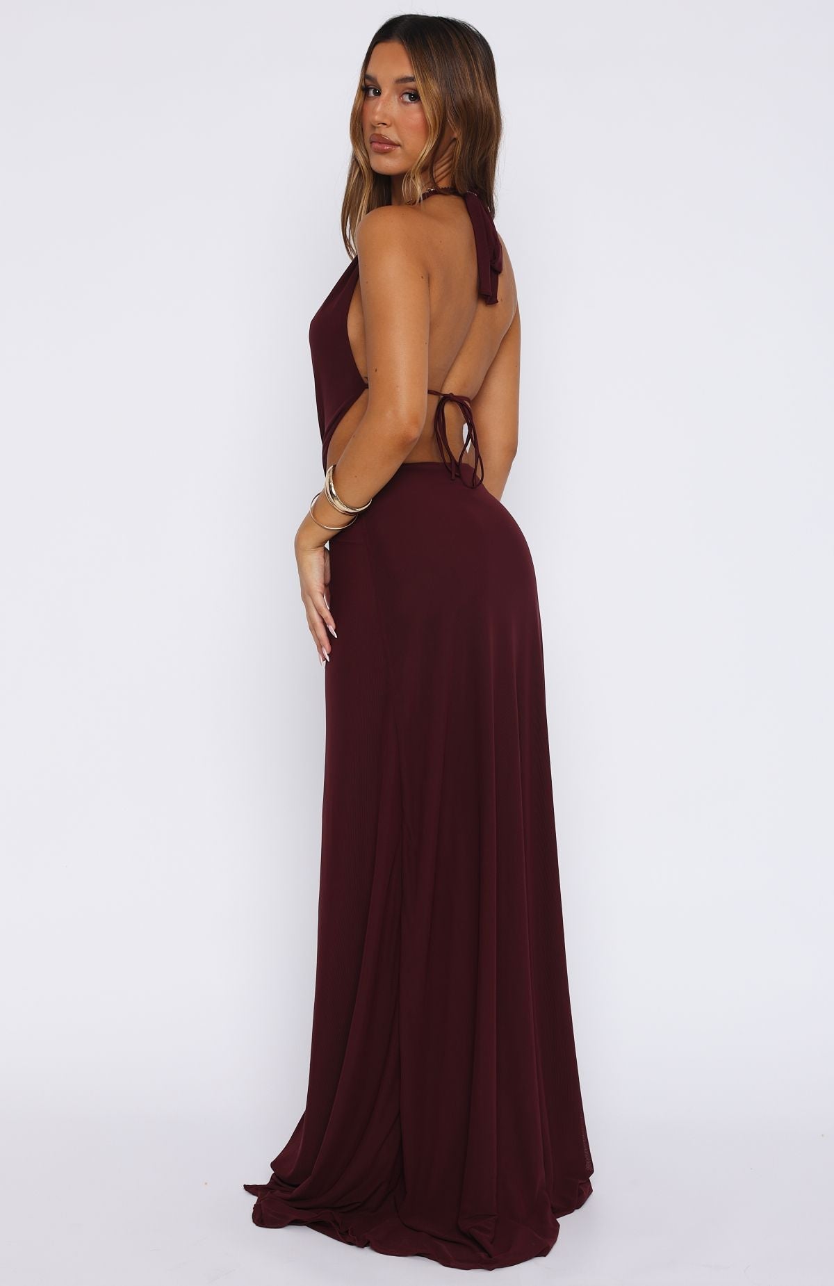White Fox Tuscany Twilight Maxi Dress Plum