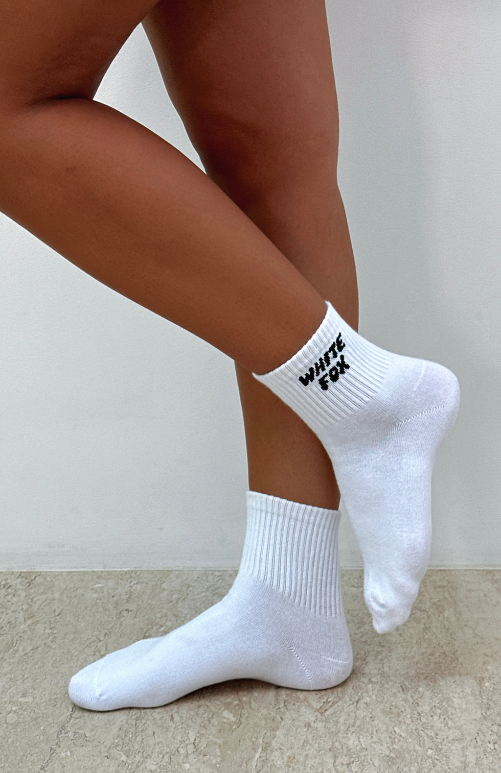 White Fox Offstage Socks White/Black