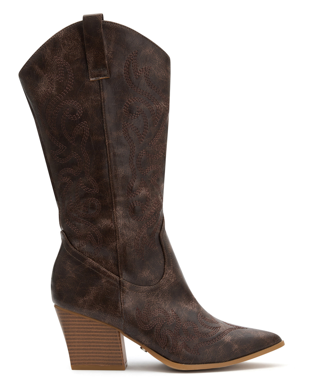 White Fox Alice Cowboy Boots Vintage Brown