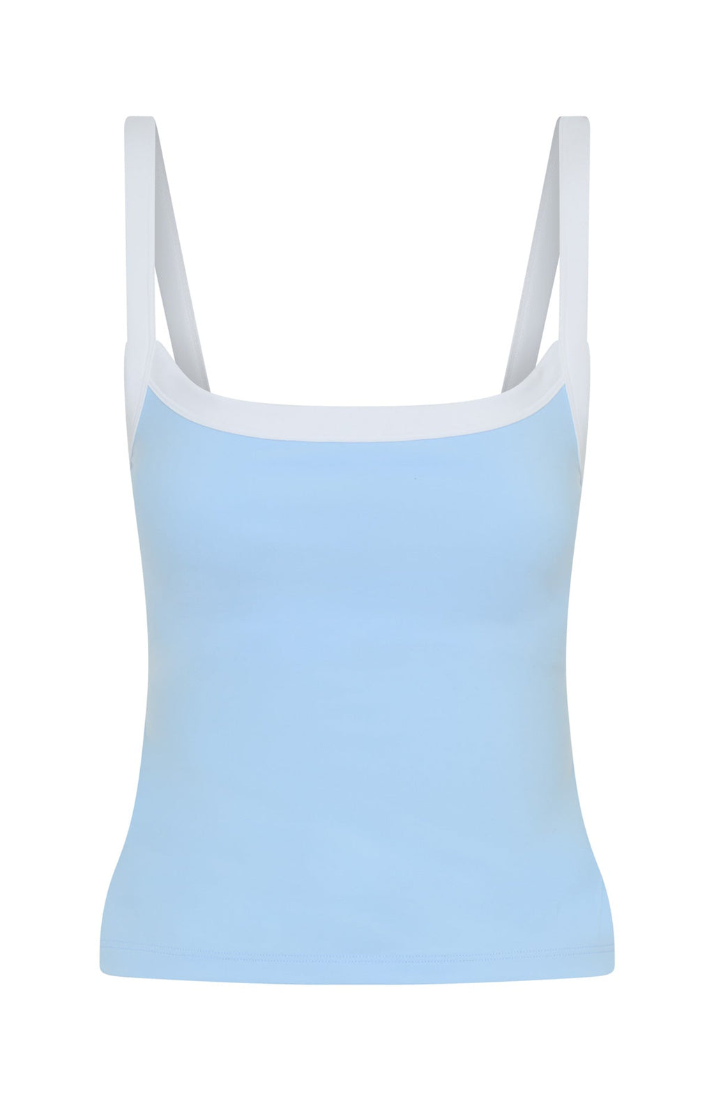 White Fox Now's The Time Active Tank Baby Blue/White