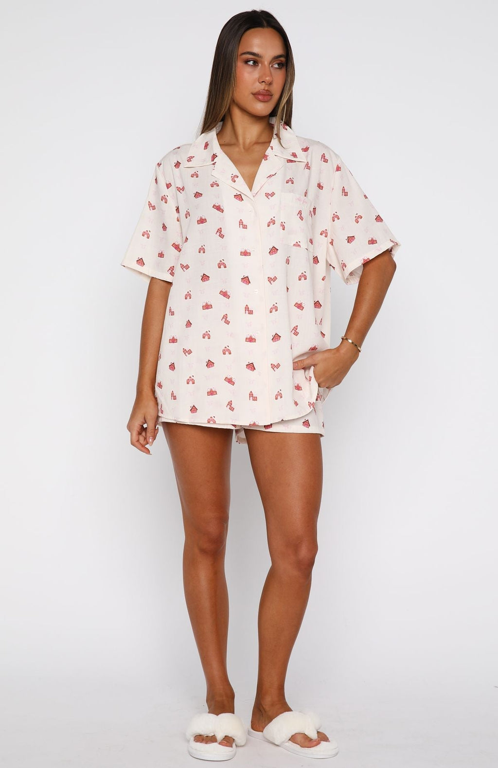 White Fox Offline Pyjama Set Gingerbread Dreams