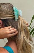 White Fox Egon Hair Clip Aqua